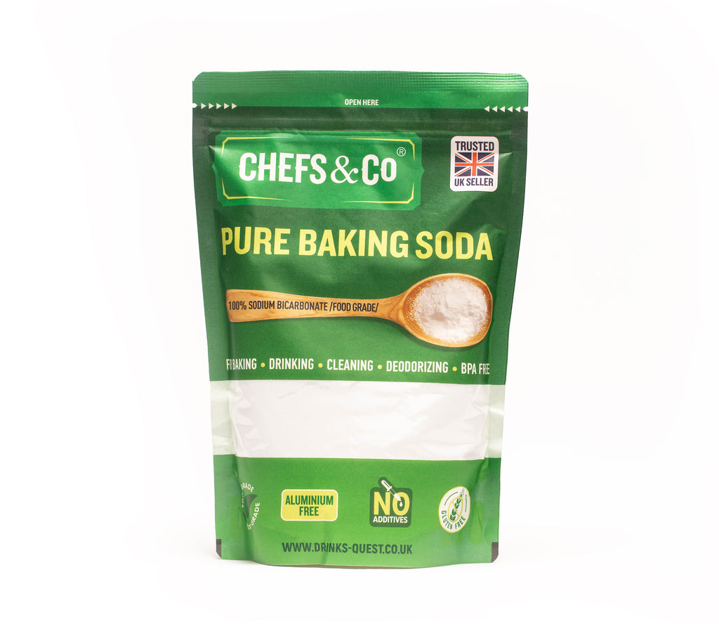 CHEFS & CO Pure Baking Soda 1KG (100% Sodium Bicarbonate - food grade)