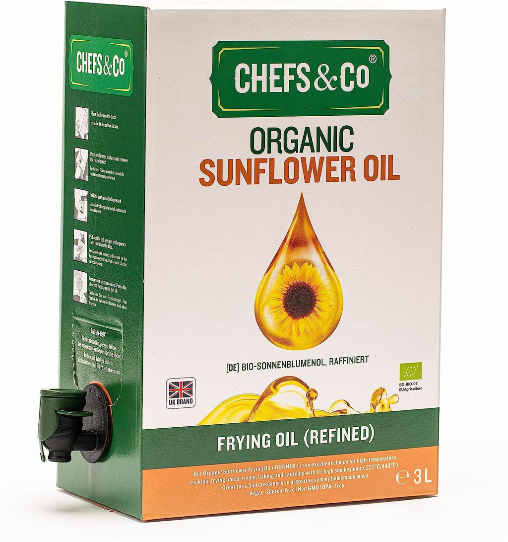 CHEFS & CO Organic Sunflower Frying Oil - Refined