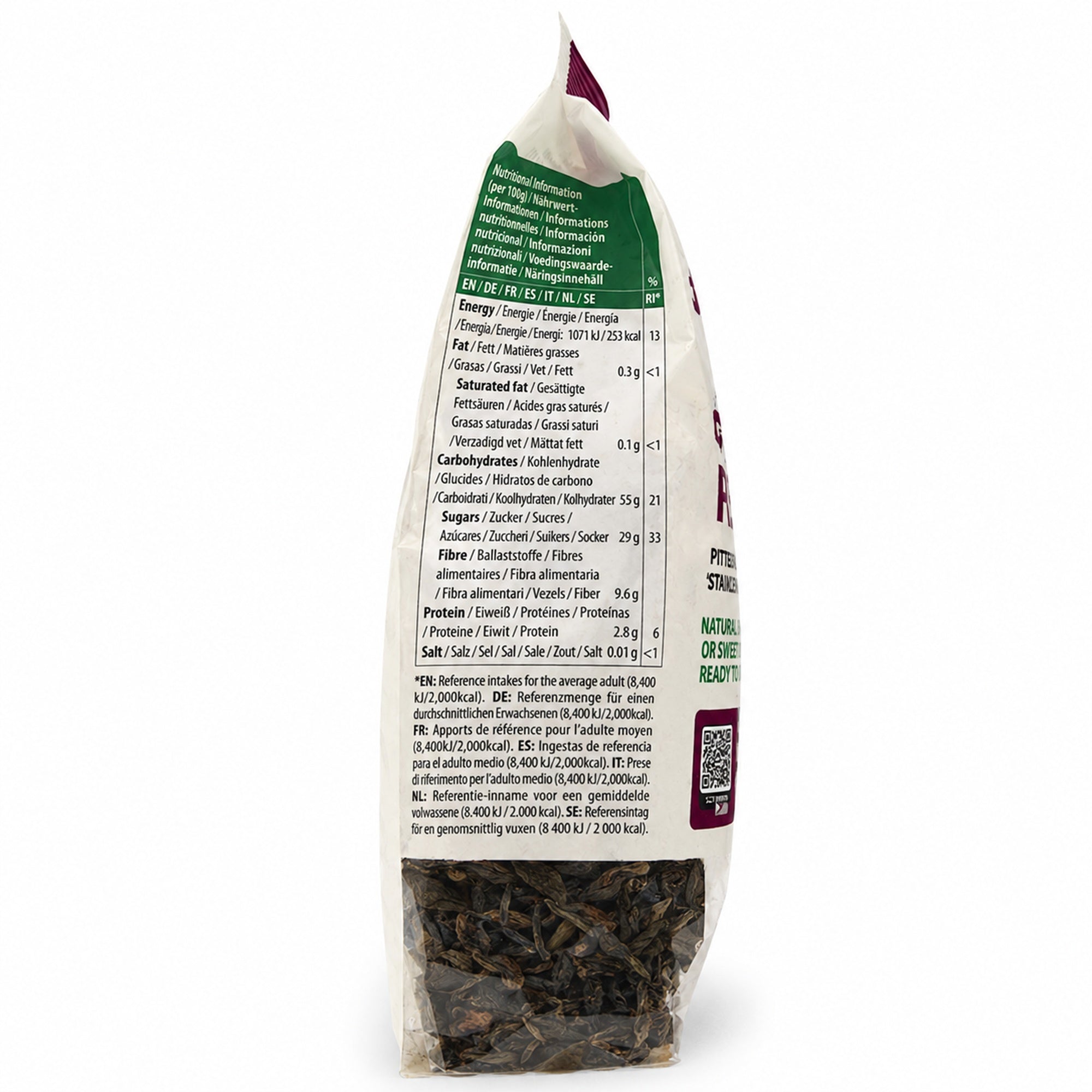 CHEFS & CO Soft Pitted Dried Prunes | No Added Sugar | Sorbate-Free