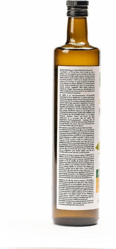CHEFS & CO Organic Cold-Pressed Sunflower Oil - Unrefined