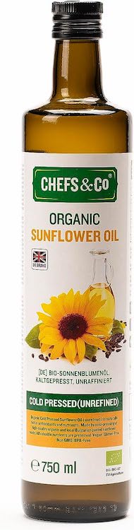 CHEFS & CO Organic Cold-Pressed Sunflower Oil - Unrefined