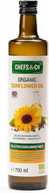 CHEFS & CO Organic Cold-Pressed Sunflower Oil - Unrefined