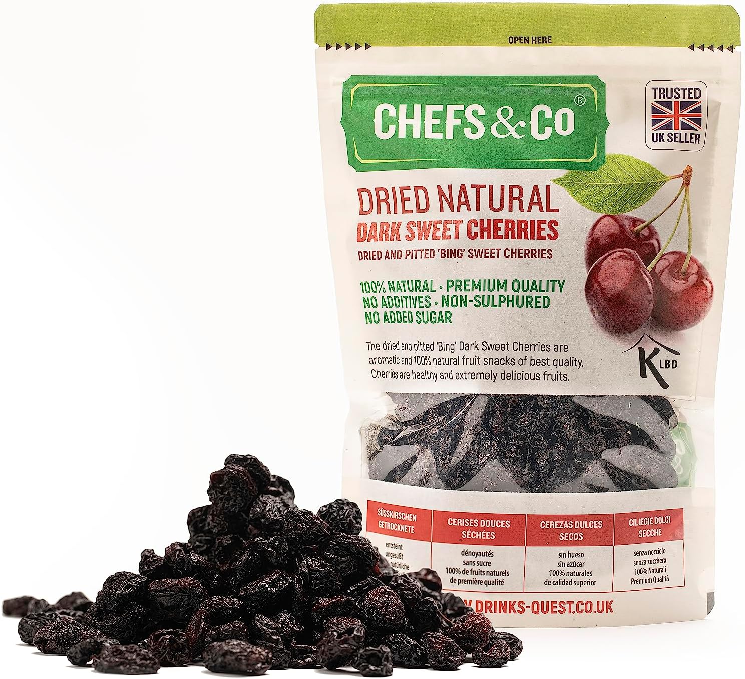 CHEFS & CO Dried Dark Sweet Cherries (pitted)