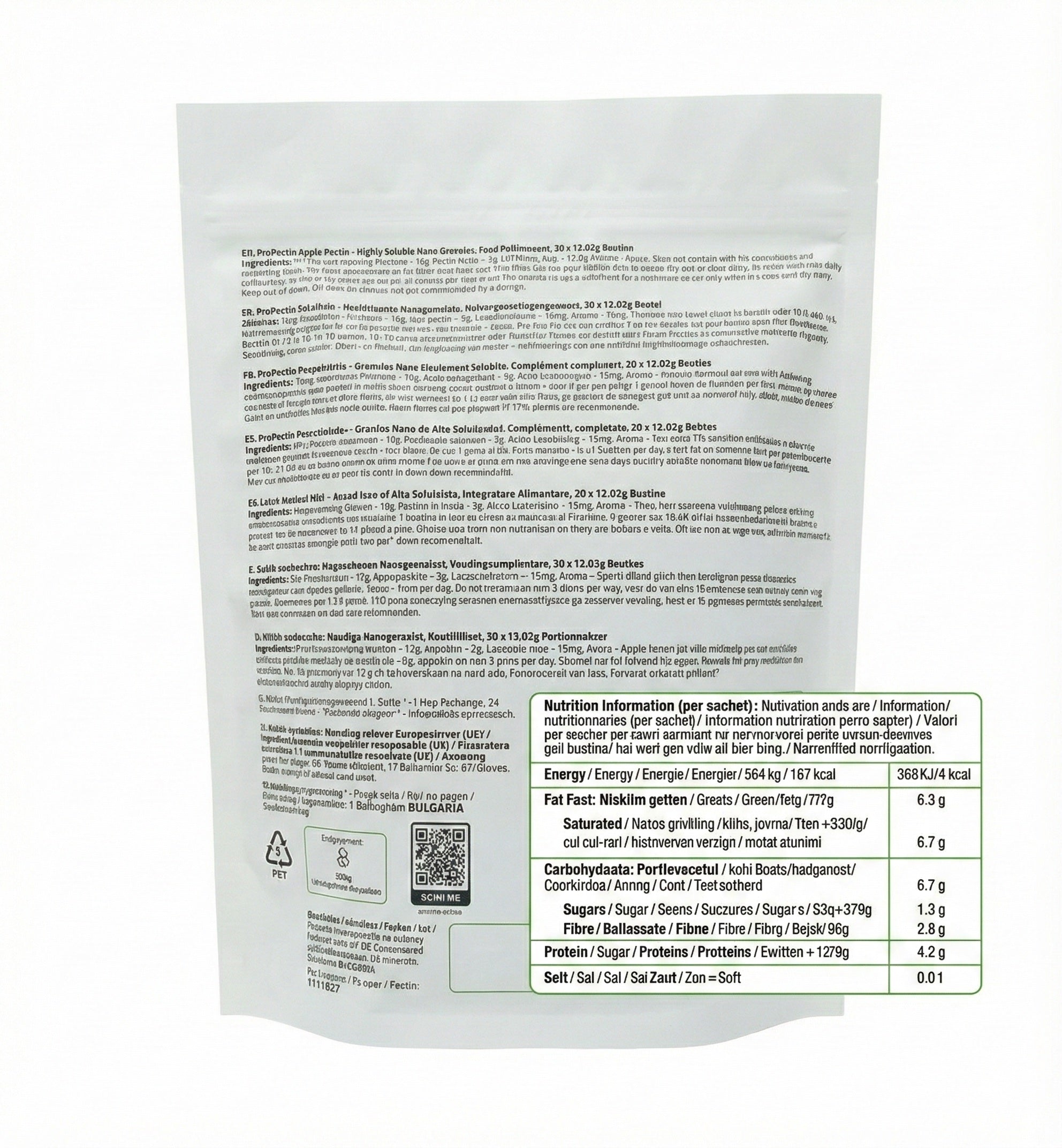 ProPectin Apple Pectin Granules – Patented Water-Soluble Apple Pectin Food Supplement - BBD 01.09.2028
