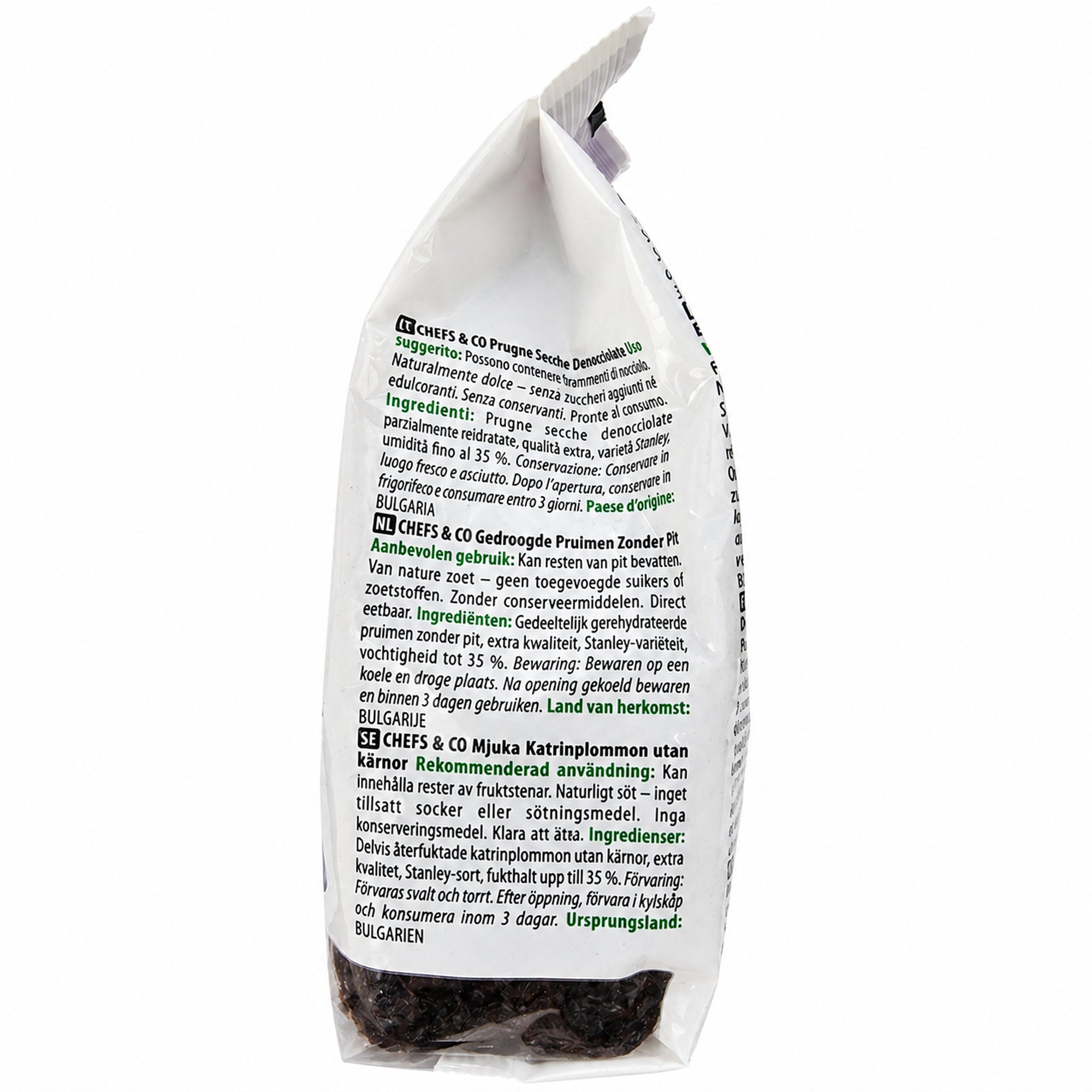 CHEFS & CO Soft Pitted Dried Prunes | No Added Sugar | Sorbate-Free