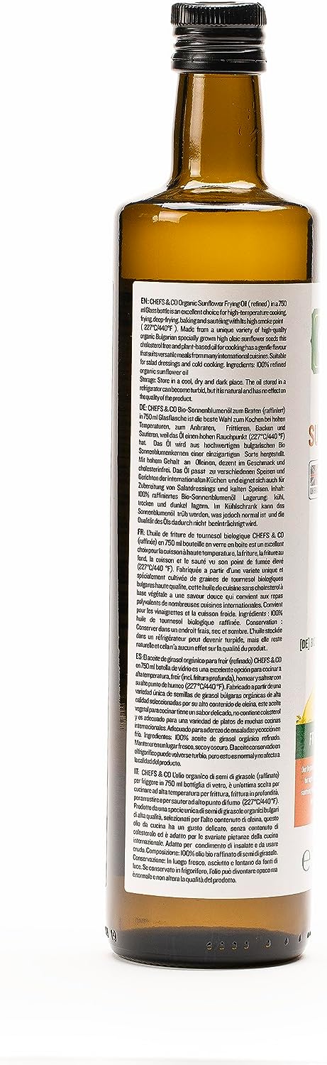 CHEFS & CO Organic Sunflower Frying Oil - Refined