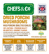 CHEFS & CO Dried Porcini Mushrooms